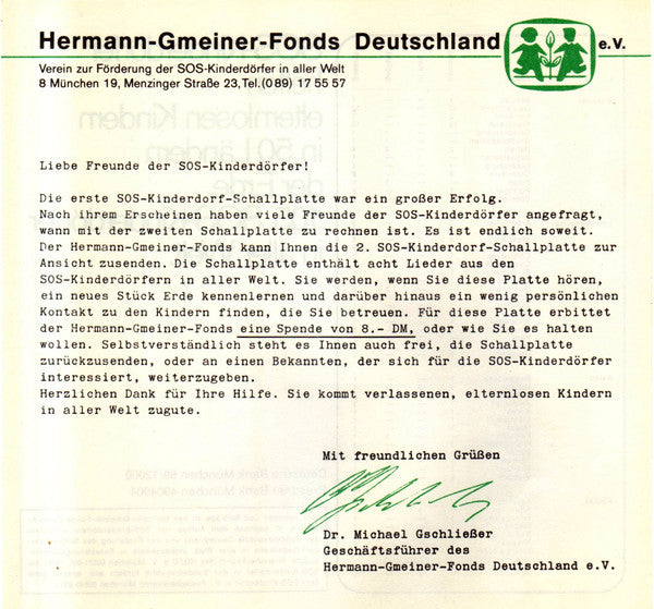 Various - Kinder Singen Für Sie, 2. Teil