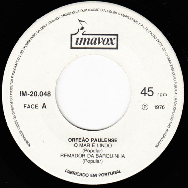 Orfeão Paulense - Paul Do Mar
