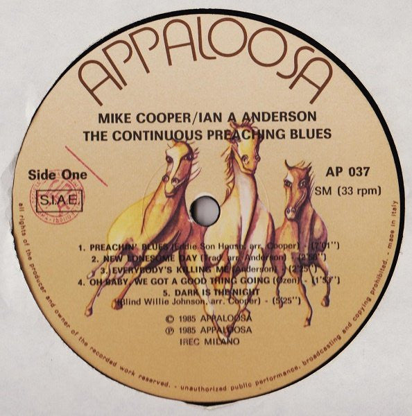 Mike Cooper / Ian A. Anderson - The Continuous Preaching Blues