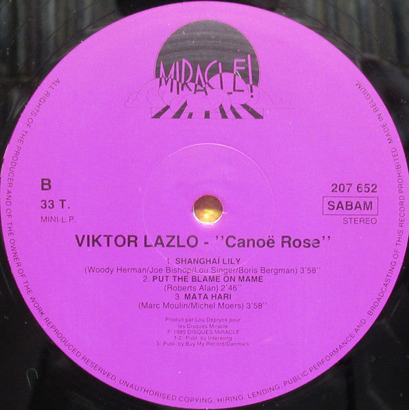 Viktor Lazlo - Canoë Rose