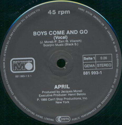 April Jaffe - Boys Come And Go