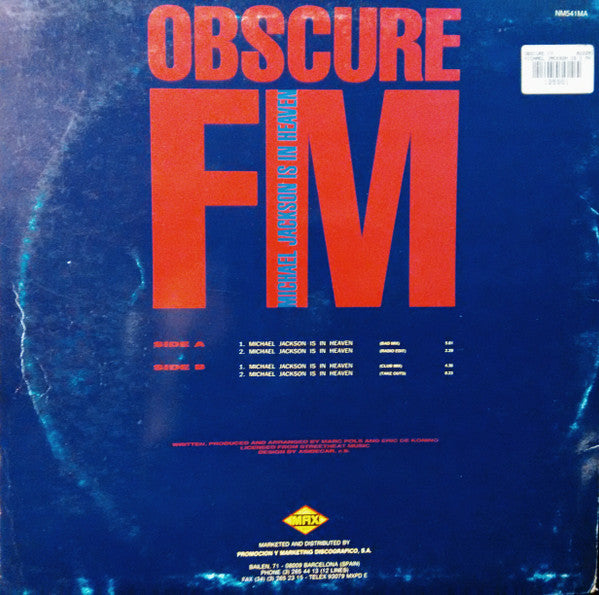 Obscure FM - Michael Jackson Is In Heaven