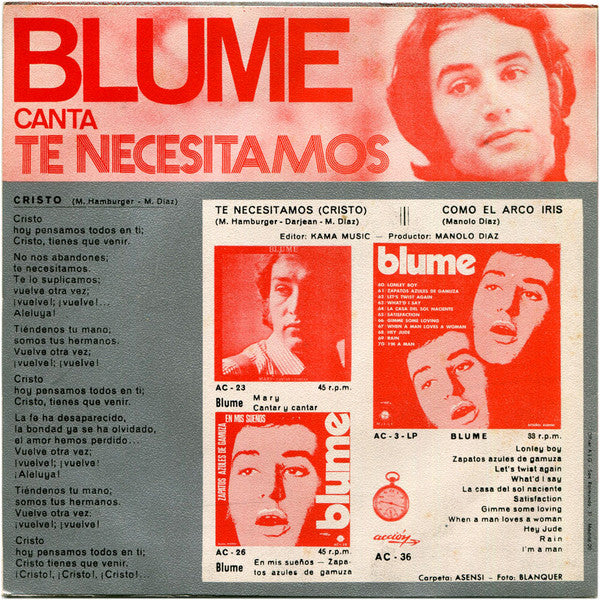 Blume (5) - Te Necesitamos (Cristo)