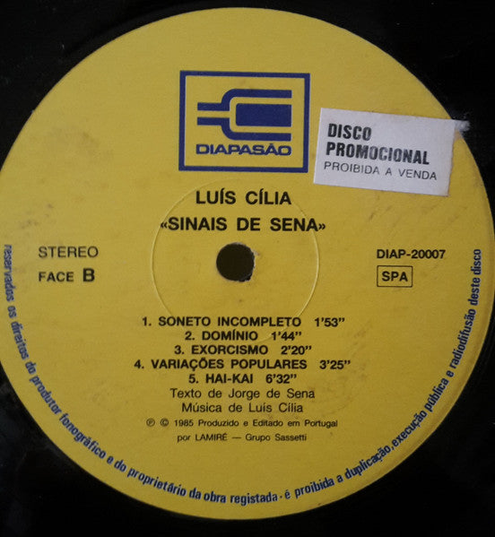 Luis Cilia - Sinais De Sena