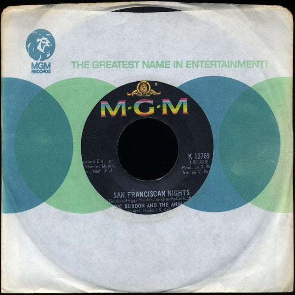 Eric Burdon & The Animals - San Franciscan Nights / Good Times