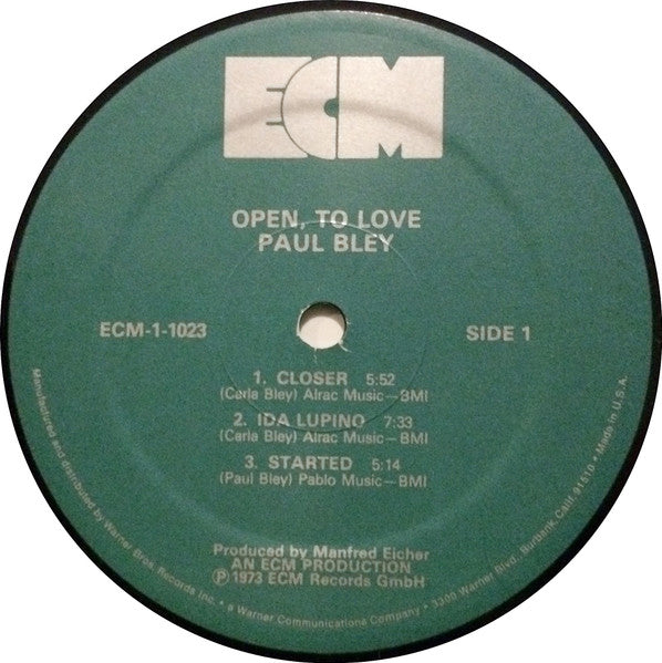 Paul Bley - Open, To Love