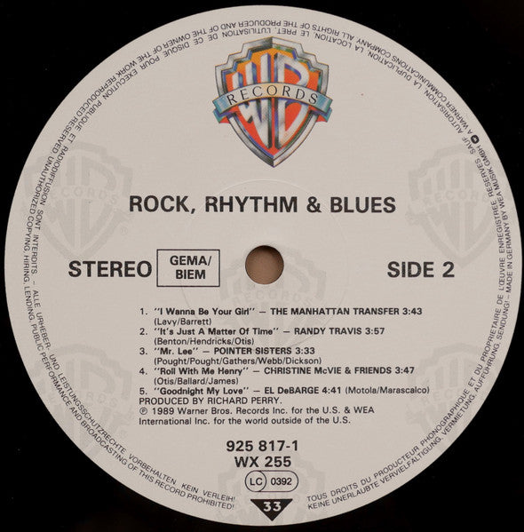 Various - Rock, Rhythm & Blues