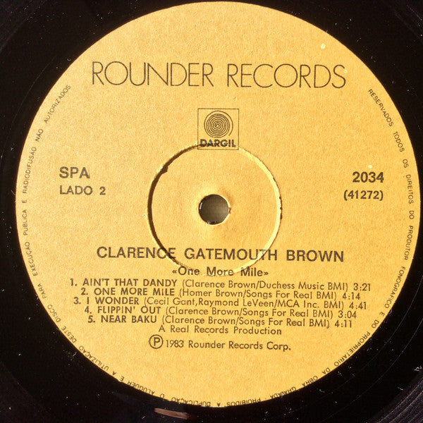 Clarence "Gatemouth" Brown - One More Mile