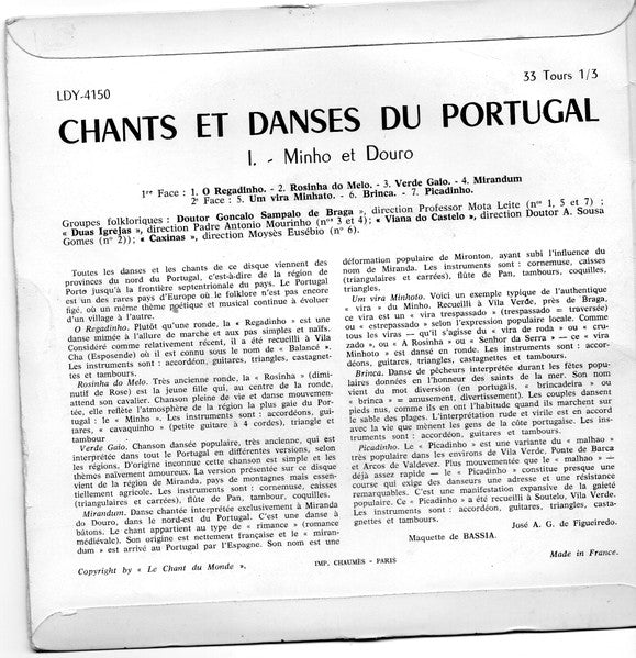 Various - Chants Et Danses Du Portugal 1. Minho Et Douro