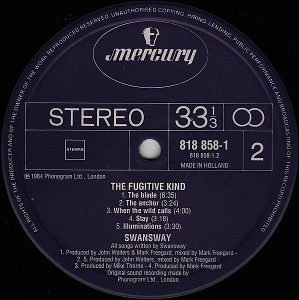 Swans Way - The Fugitive Kind