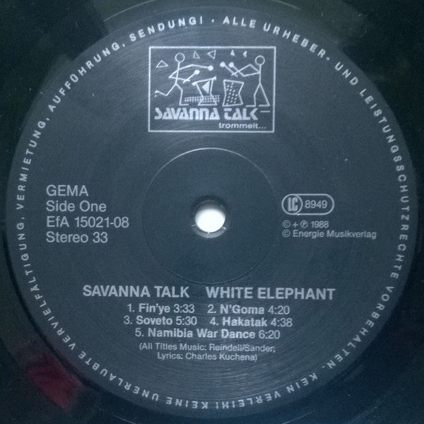 Savanna Talk - White Elephant