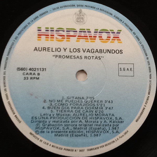 Aurelio Y Los Vagabundos - Promesas Rotas