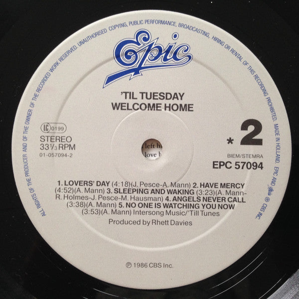 Til Tuesday - Welcome Home