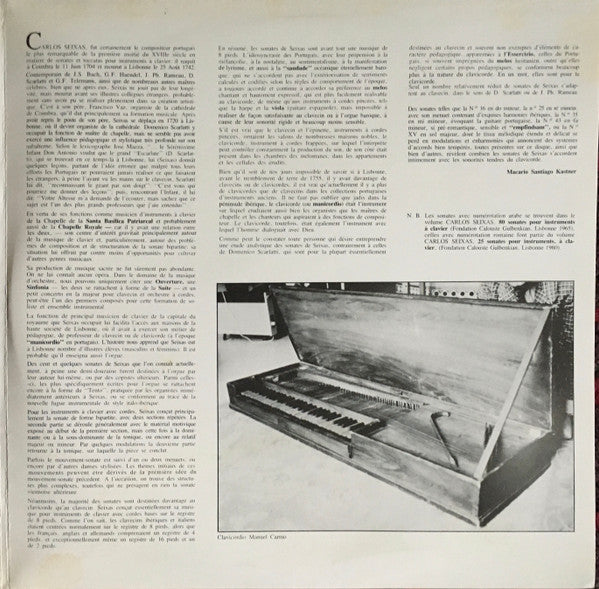 Carlos Seixas - Bernard Brauchli - Nove Sonatas = Nine Sonatas