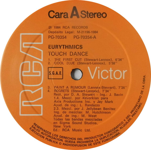 Eurythmics - Touch Dance