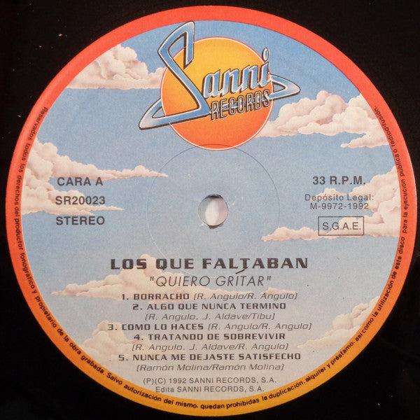 Los Que Faltaban - Quiero Gritar