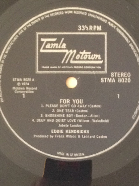Eddie Kendricks - For You