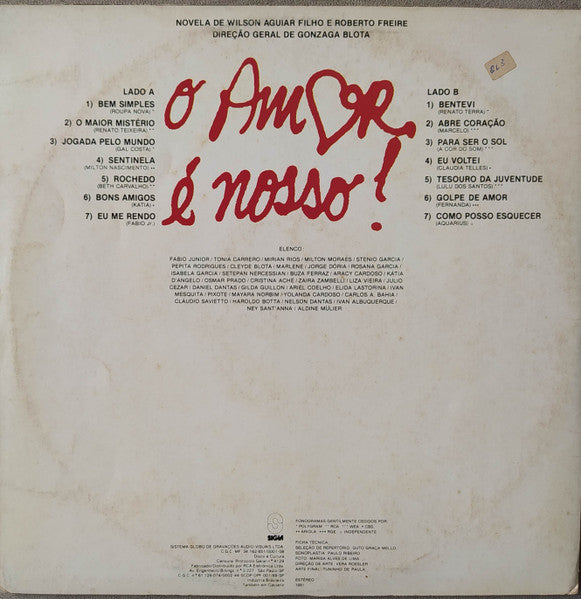 Various - O Amor É Nosso (Trilha Nacional Da Novela)