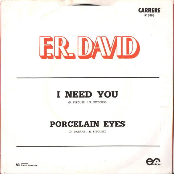 F.R. David - I Need You