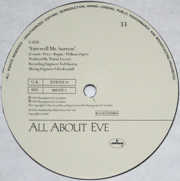 All About Eve - Farewell Mr. Sorrow