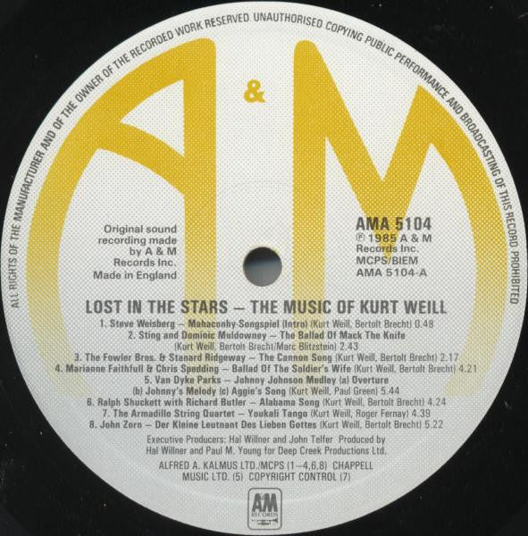 Various - Lost In The Stars - The Music Of Kurt Weill