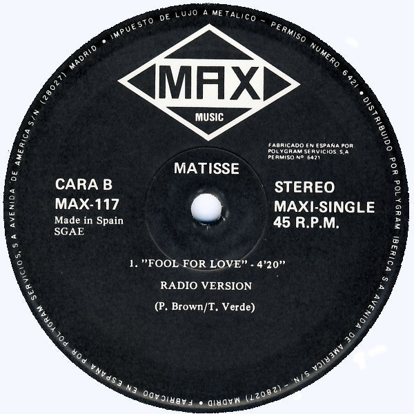 Matisse (2) - Fool For Love