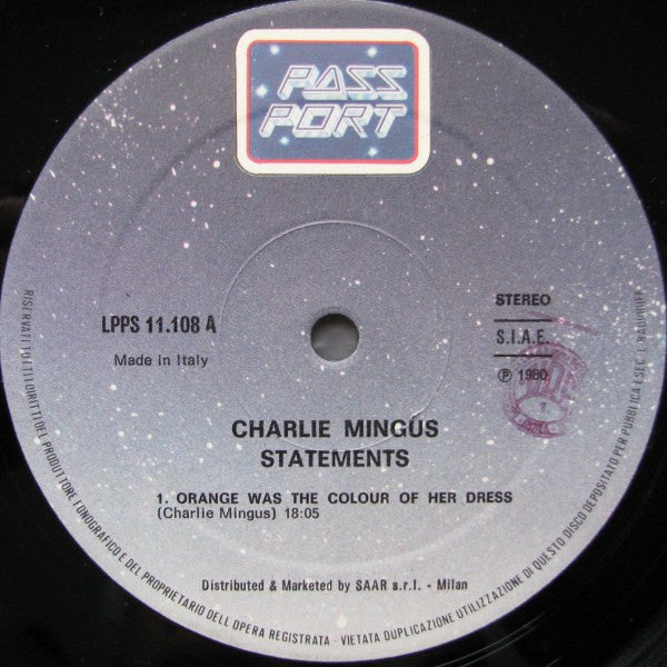 Charles Mingus - Statements