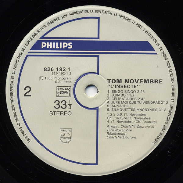 Tom Novembre - L'Insecte