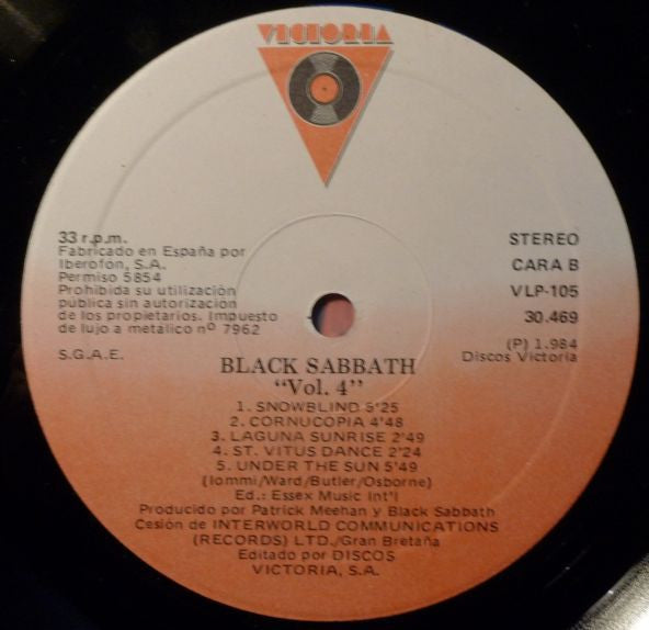 Black Sabbath - Black Sabbath Vol 4