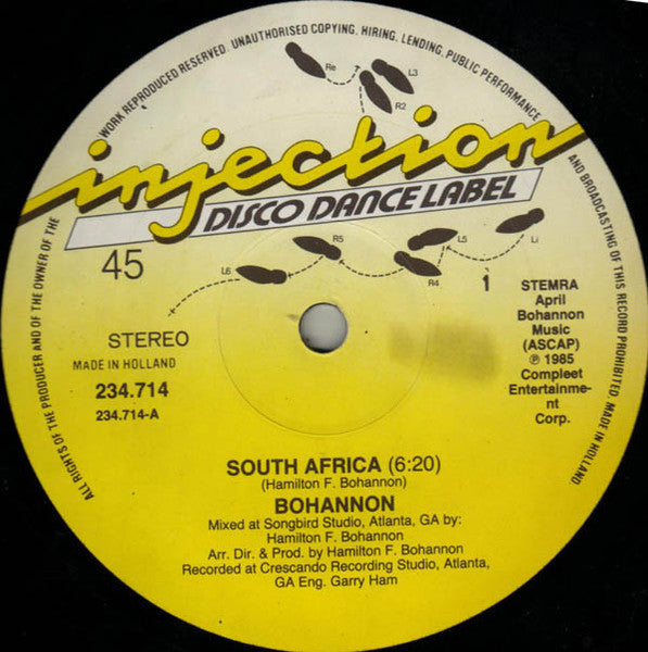 Hamilton Bohannon - South Africa