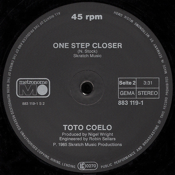 Toto Coelo - Girls Night Out