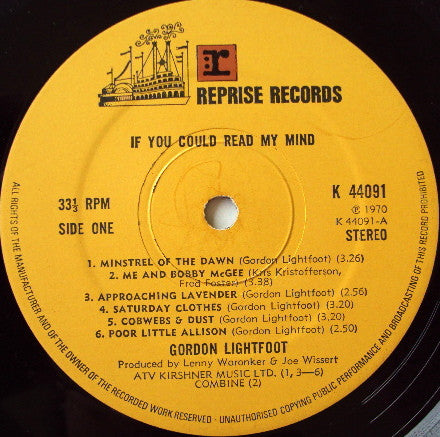 Gordon Lightfoot - If You Could Read My Mind
