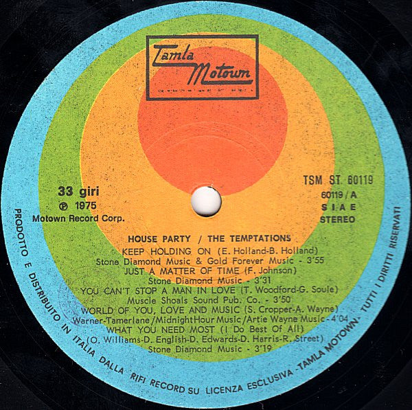 The Temptations - House Party
