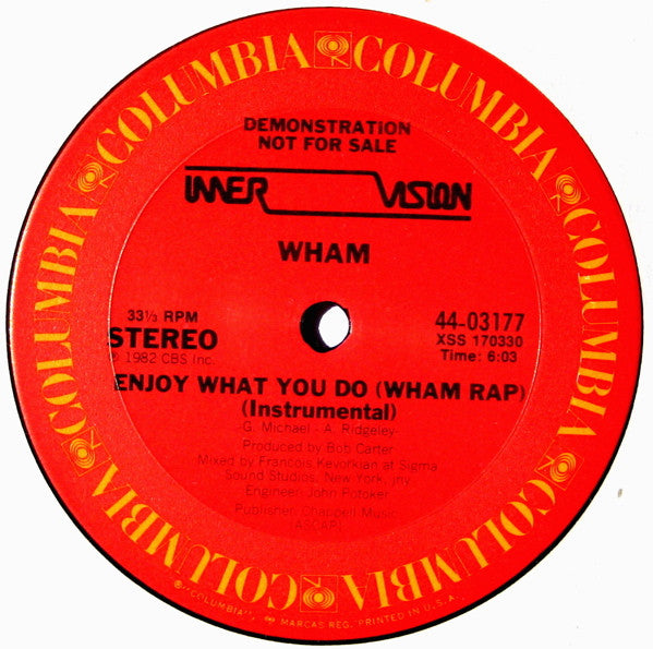 Wham! - Enjoy What You Do (Wham Rap)