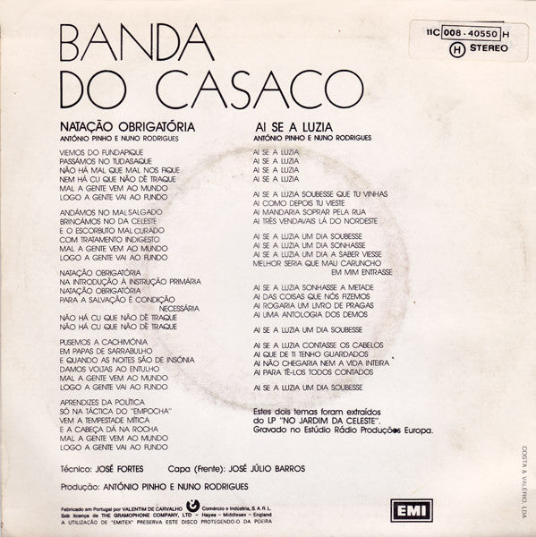 Banda Do Casaco - Natação Obrigatória