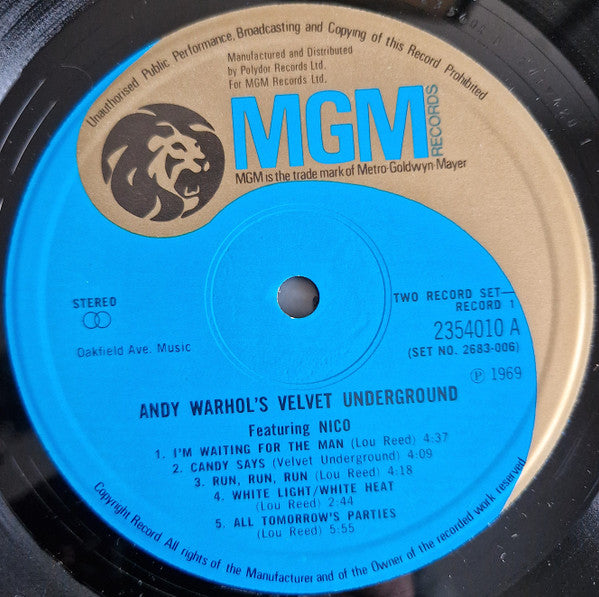 The Velvet Underground - Andy Warhol's Velvet Underground Featuring Nico