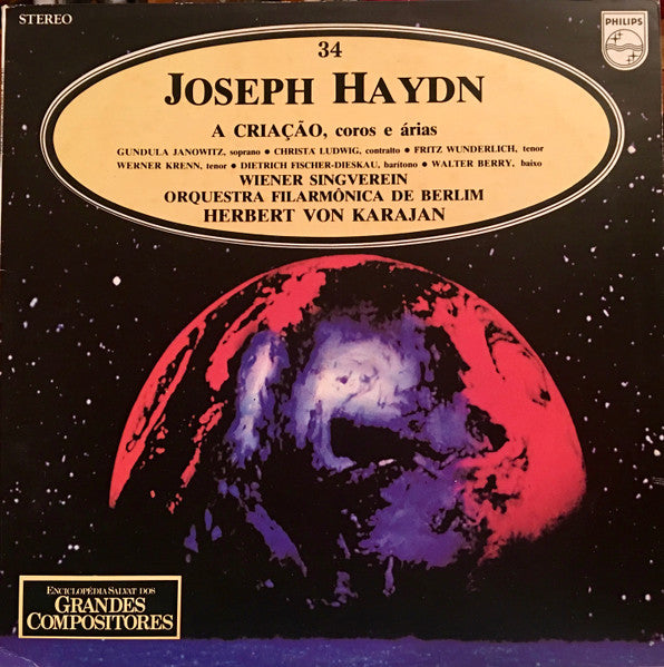 Joseph Haydn / Herbert Von Karajan / Wiener Singverein / Berliner Philharmoniker / Gundula Janowitz / Christa Ludwig / Werner Krenn / Fritz Wunderlich / Dietrich Fischer-Dieskau / Walter Berry - A Criação, Coros E Arias.