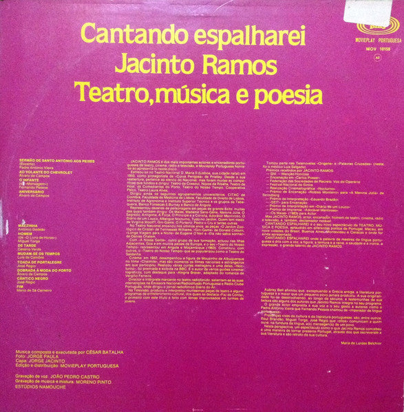 Jacinto Ramos - Cantando Espalharei