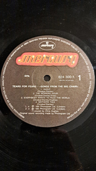 Tears For Fears - Songs From The Big Chair