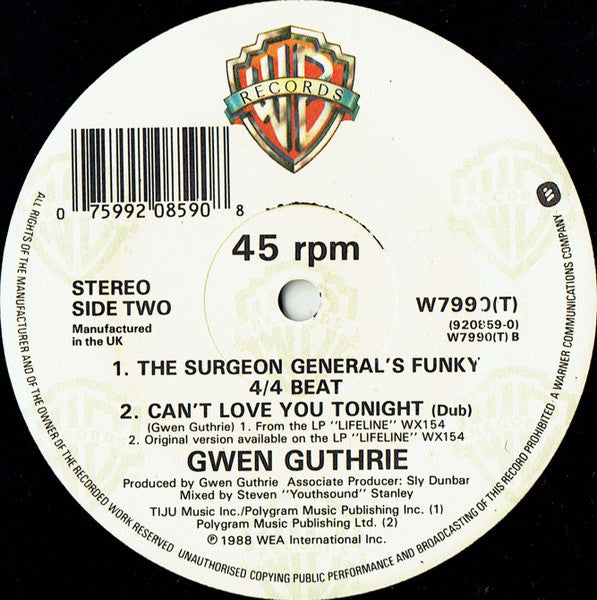 Gwen Guthrie - Can't Love You Tonight