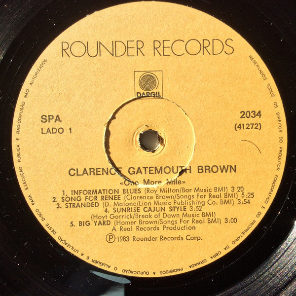 Clarence "Gatemouth" Brown - One More Mile