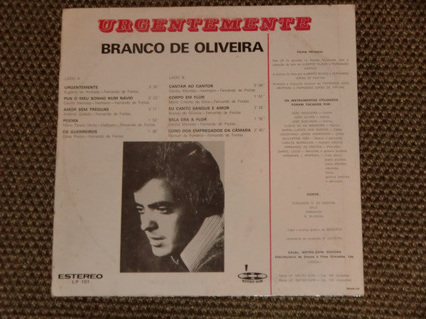 Branco de Oliveira - Urgentemente
