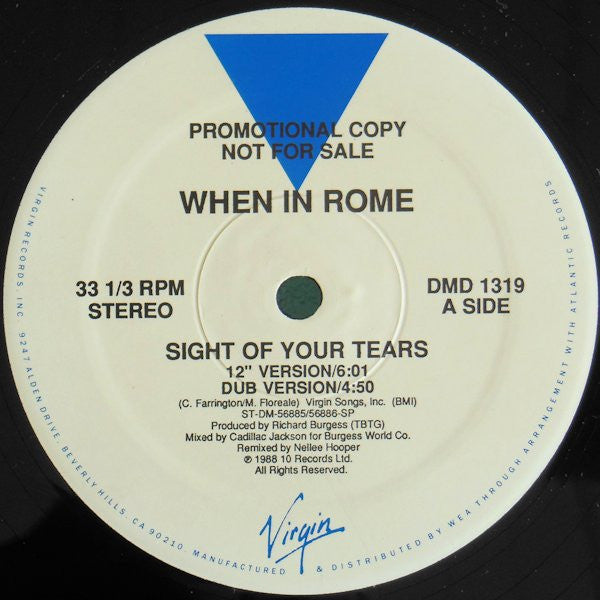 When In Rome - Sight Of Your Tears