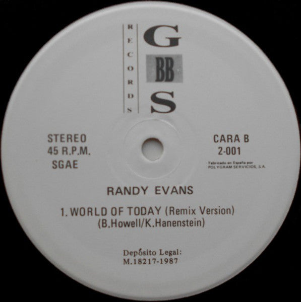 Randy Evans - World Of Today