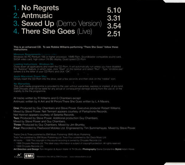 Robbie Williams - No Regrets