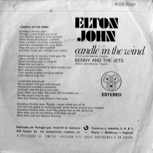 Elton John - Candle In The Wind