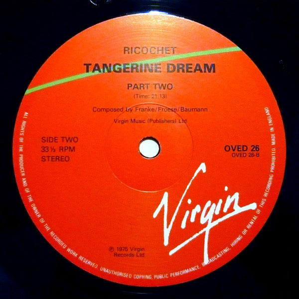 Tangerine Dream - Ricochet