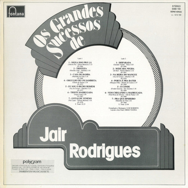 Jair Rodrigues - Os Grandes Sucessos De Jair Rodrigues