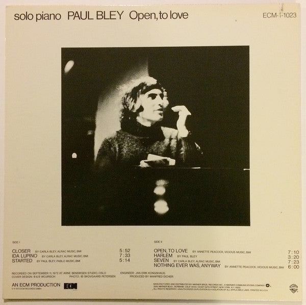Paul Bley - Open, To Love