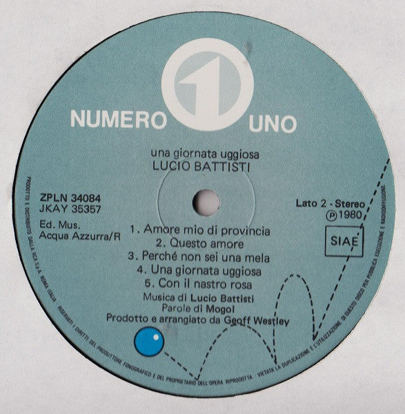 Lucio Battisti - Una Giornata Uggiosa
